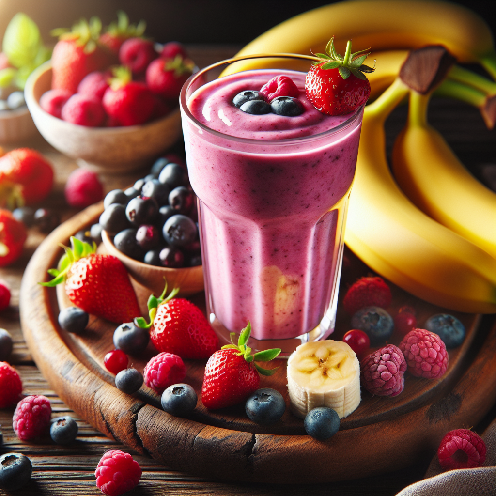 Berry banana smoothie